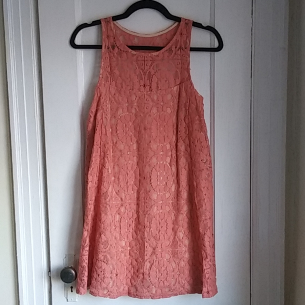Free People Wallflower Blush Tent Dress - Picture 3 of 7